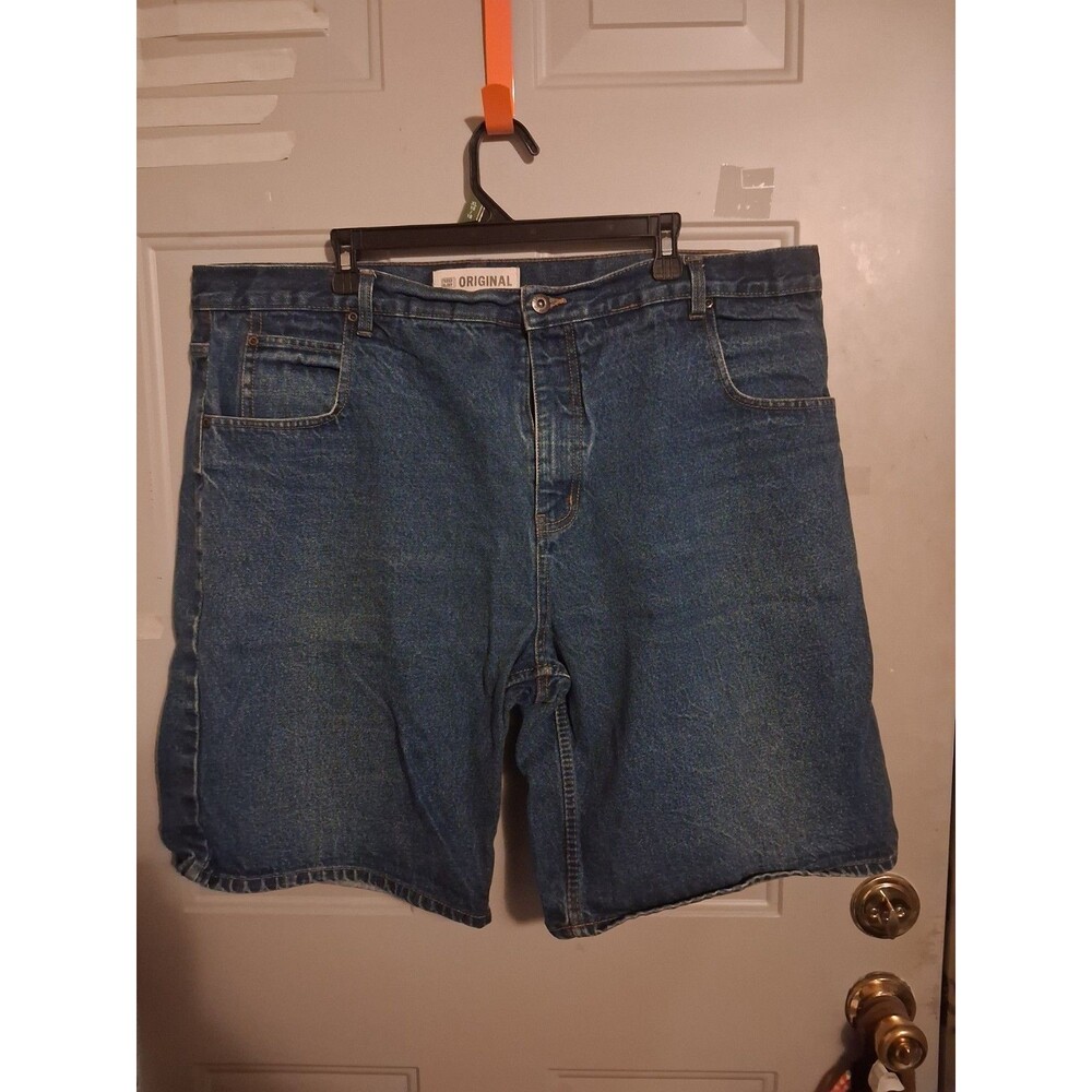 Faded Glory Men's Denim Shorts Size 42 Blue 100% Cotton Classic Casual